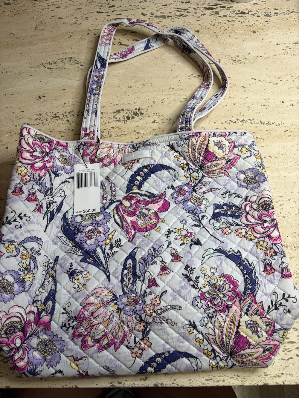 Vera Bradley iconic tote bag hummingbird park